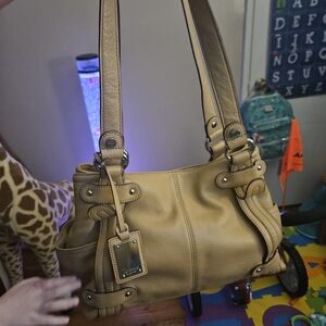 Tignanello Classic Tan Shoulder Bag